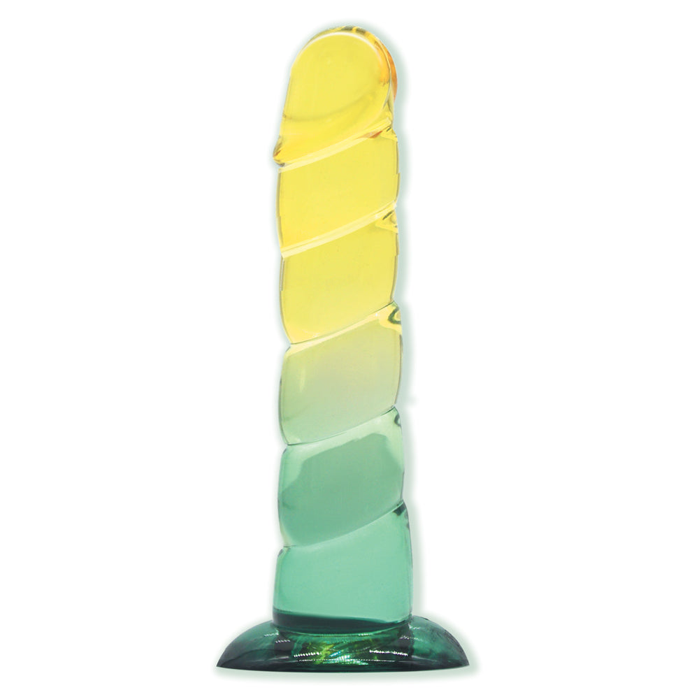Shades 7.5" Swirl Tpr Yellow And Mint
