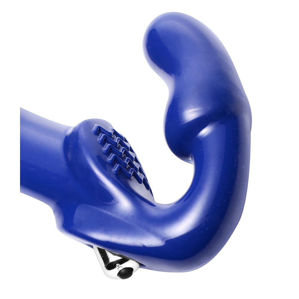Strap U Revolver II Strapless Strap On Dildo Blue