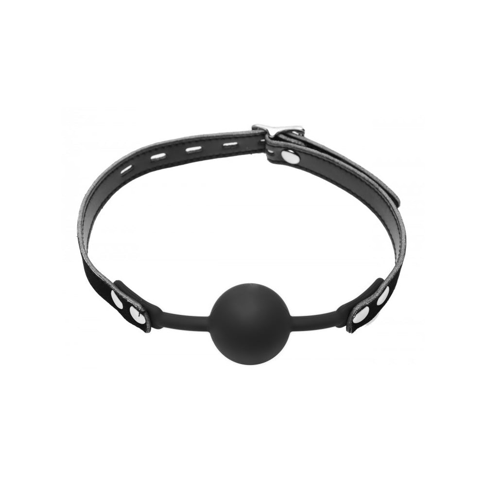 Master Series Premium Hush Locking Silicone Comfort Ball Gag