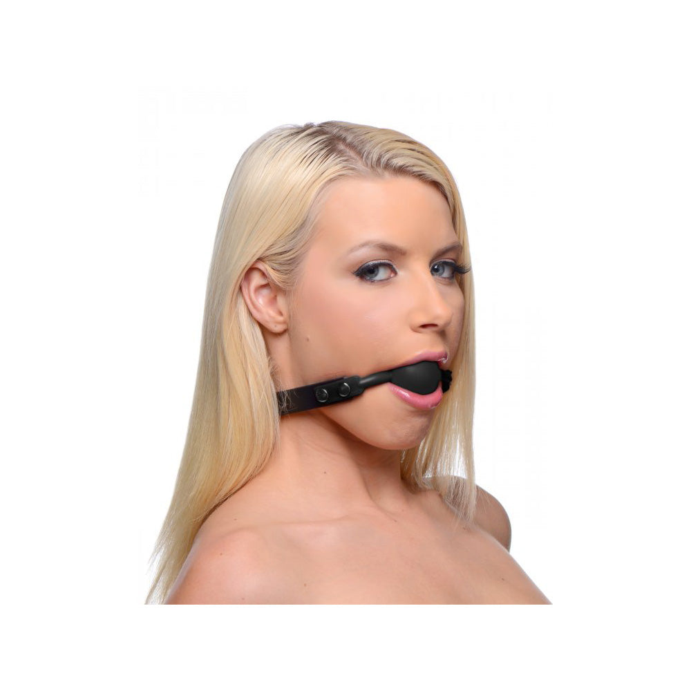 Master Series Premium Hush Locking Silicone Comfort Ball Gag