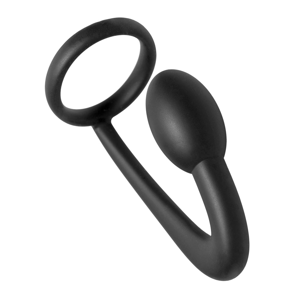 Prostatic Play Explorer Silicone Cock Ring & Prostate Plug No.1