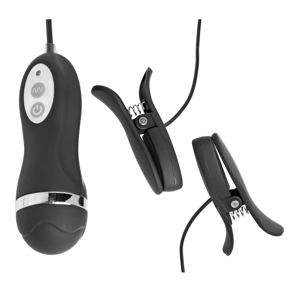 Frisky Power Pinchers 10 Mode Vibrating Nipple Clamps