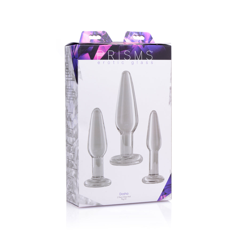 Prisms Dosha 3 Piece Glass Plug Kit