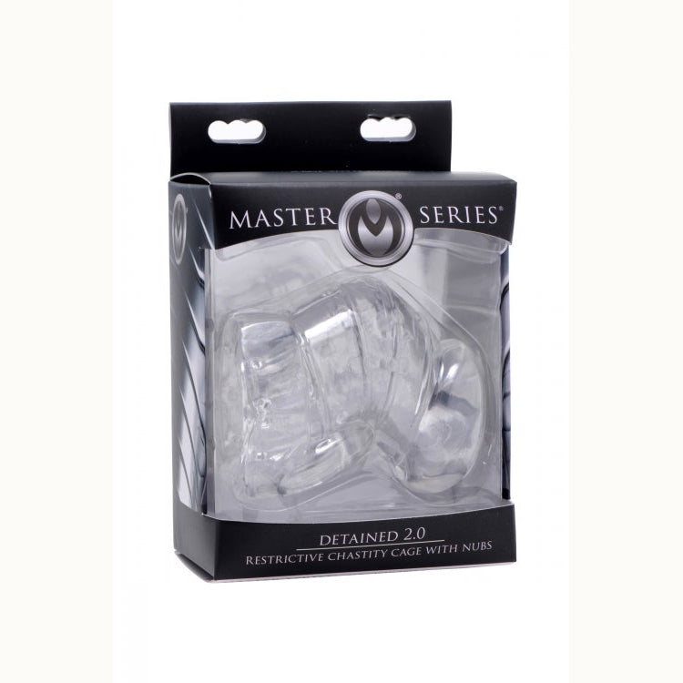 Master Series Detained 2.0 Restrictive Chastity Cage W/ Nubs