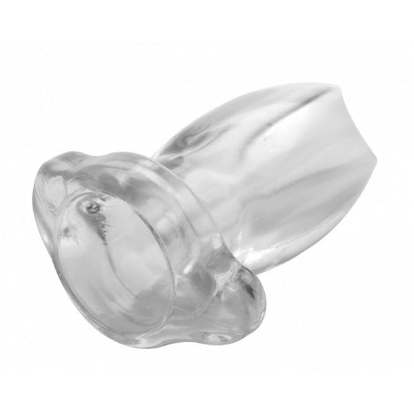 Master Series Peephole Clear Hollow Anal Plug