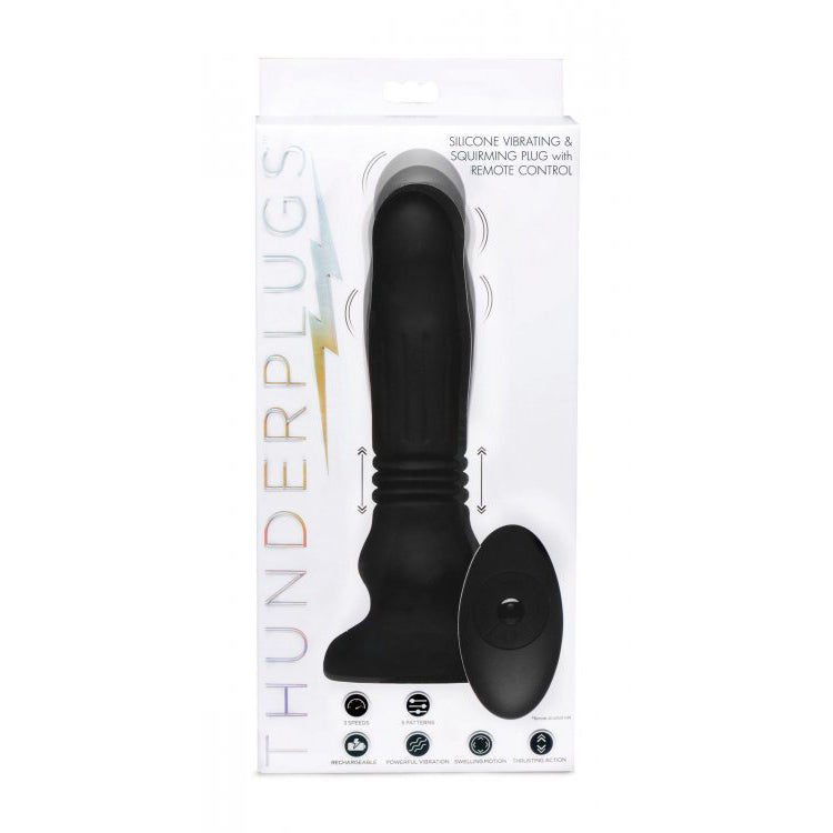 Thunder Plugs Silicone Swelling & Thrusting Plug With Remote Control