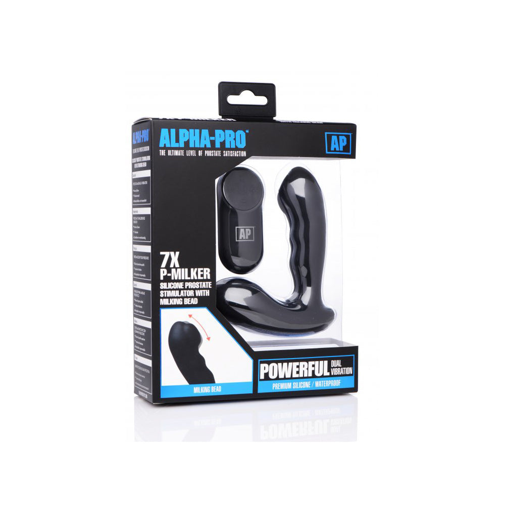 Alpha-Pro 7X P-Milker Prostate Stimulator W/ Milking Bead