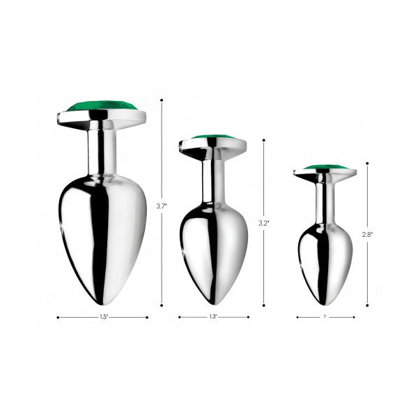 Booty Sparks Emerald Gem Anal Plug Set