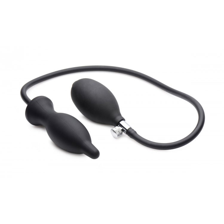 Master Series Dark Inflator Silicone Inflatable Plug