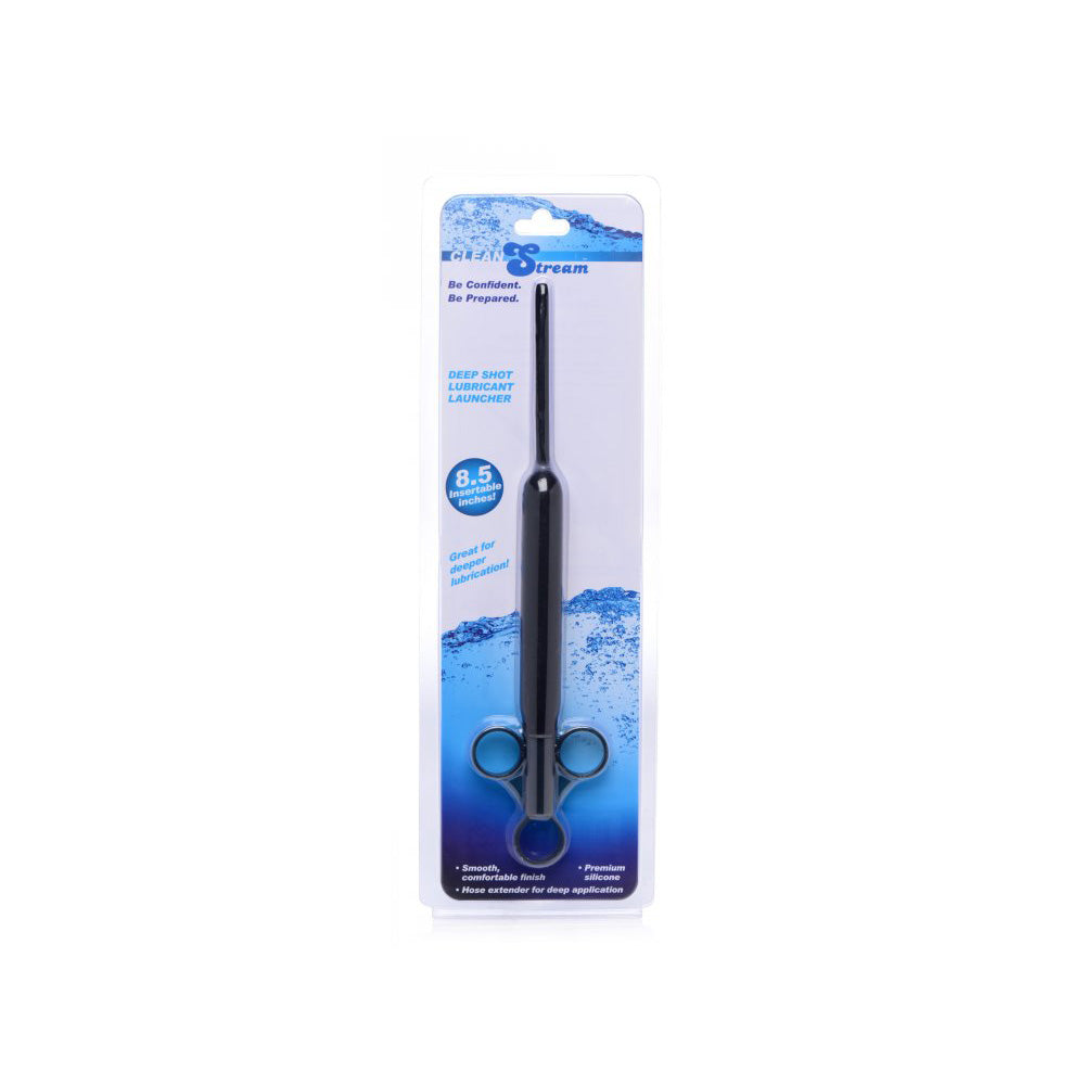 Cleanstream Deep Shot Silicone Ribbed Lube Launcher