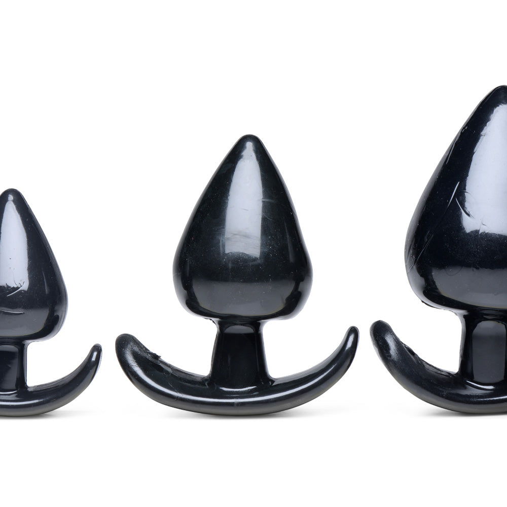 Master Series Triple Spades 3 Piece Anal Plug Set