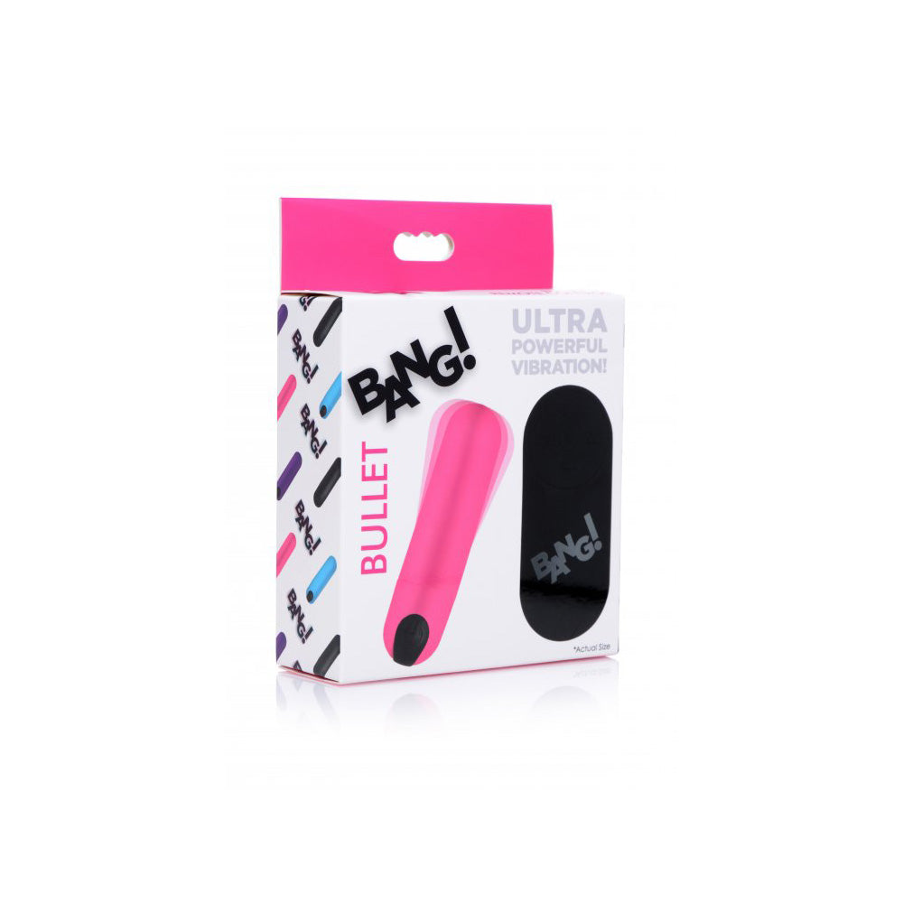 Bang! Vibrating Bullet w/ Remote Control - Pink