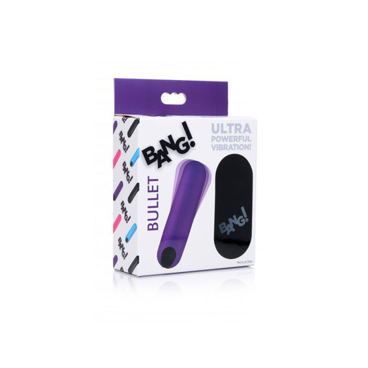 Bang Vibrating Bullet With Remote Control-Purple