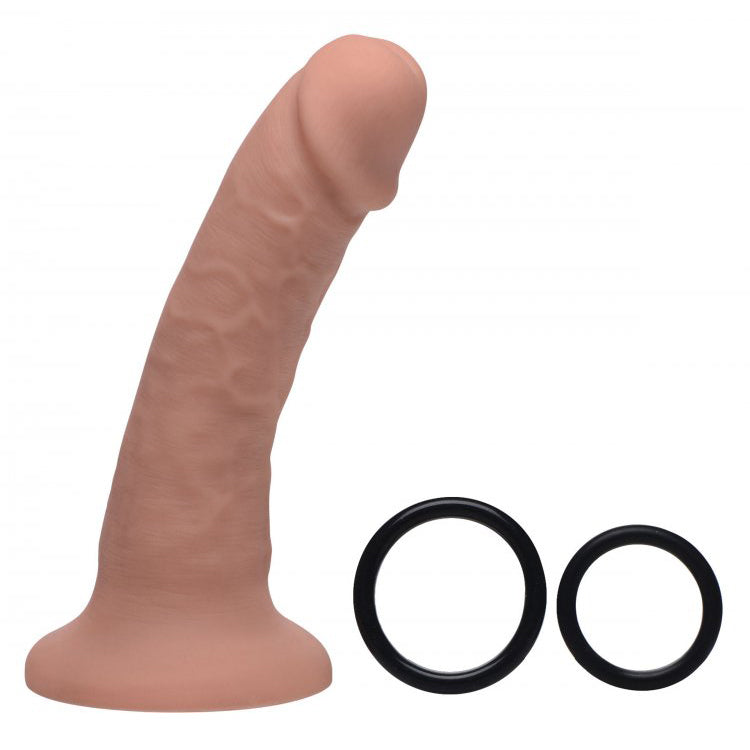 Strap U Seducer 7'' Silicone Dildo With Harness