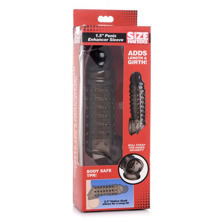 Size Matters 1.5" Penis Enhancer Sleeve