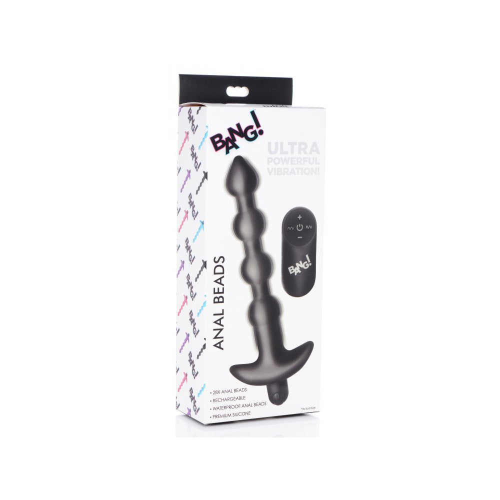 Bang! Vibrating Silicone Anal Beads & Remote Control