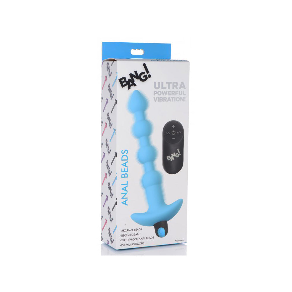 Bang! Vibrating Silicone Anal Beads & Remote Control