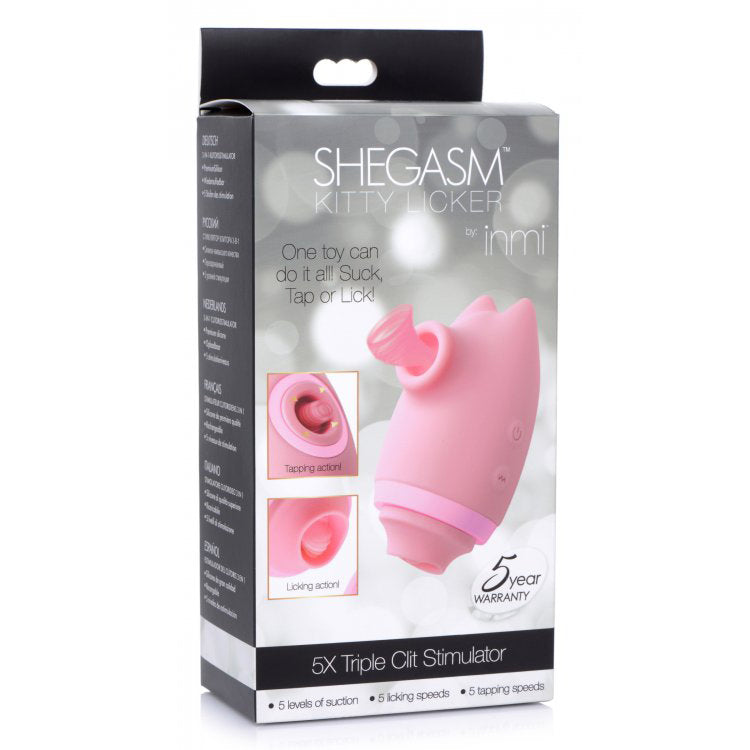 Inmi Kitty Licker 5X 3 In 1 Clit Stimulator