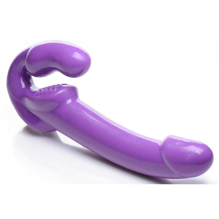 Strap U 7X Revolver Thick Vibrating Strapless Strap-On Purple