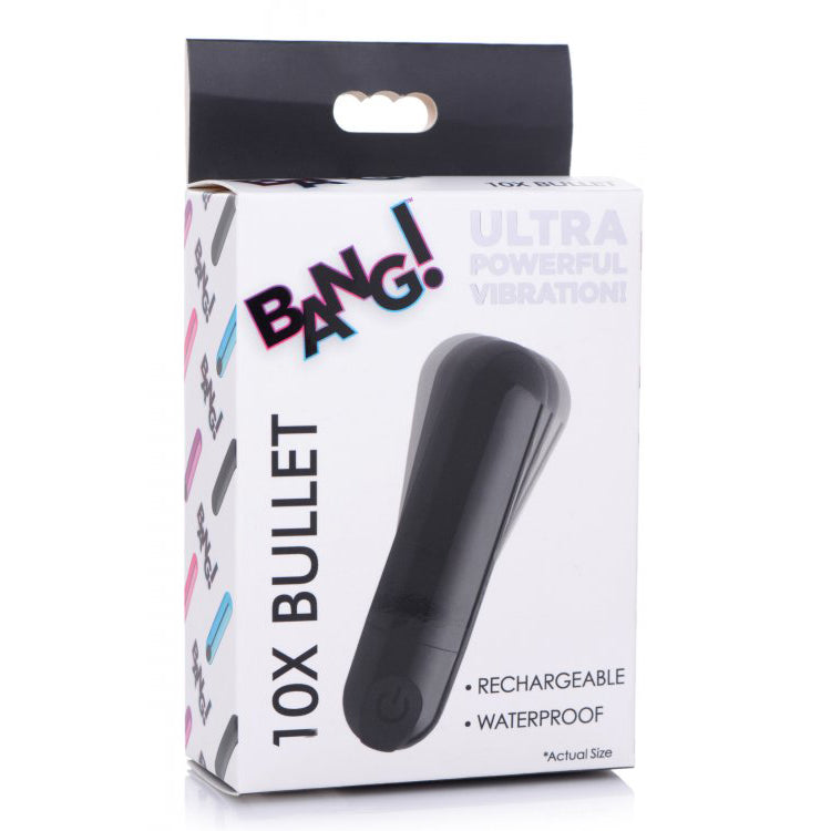 Bang! 10X Rechargeable Vibrating Metallic Bullet