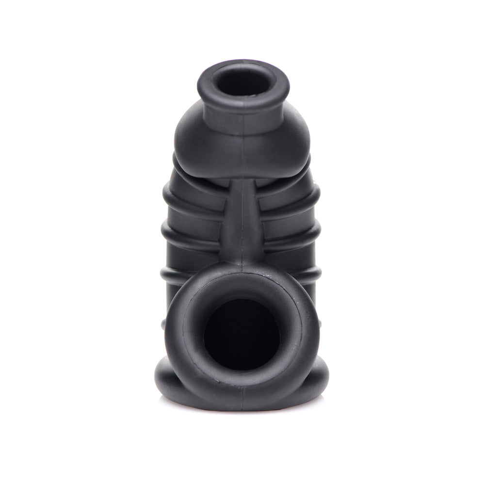 Master Series Dark Chamber Silicone Chastity Cage