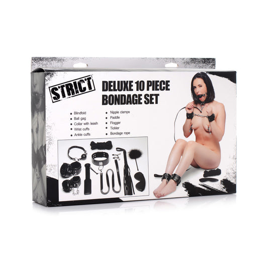 Strict Deluxe 10 Piece Bondage Set