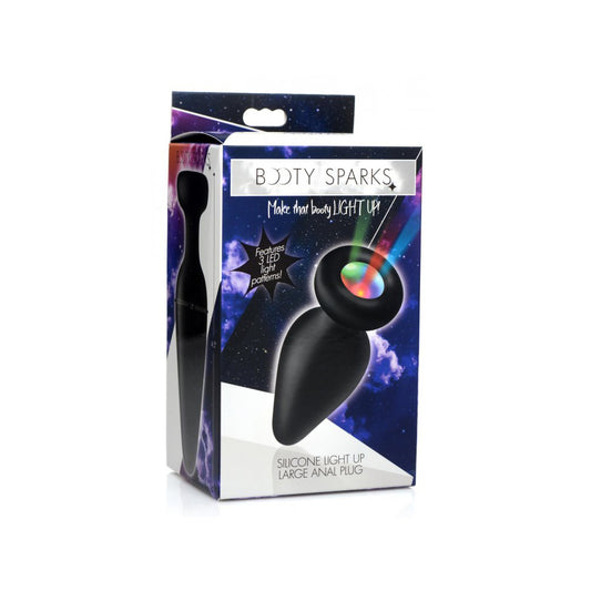 Booty Sparks Silicone Light-Up Large Anal Plug