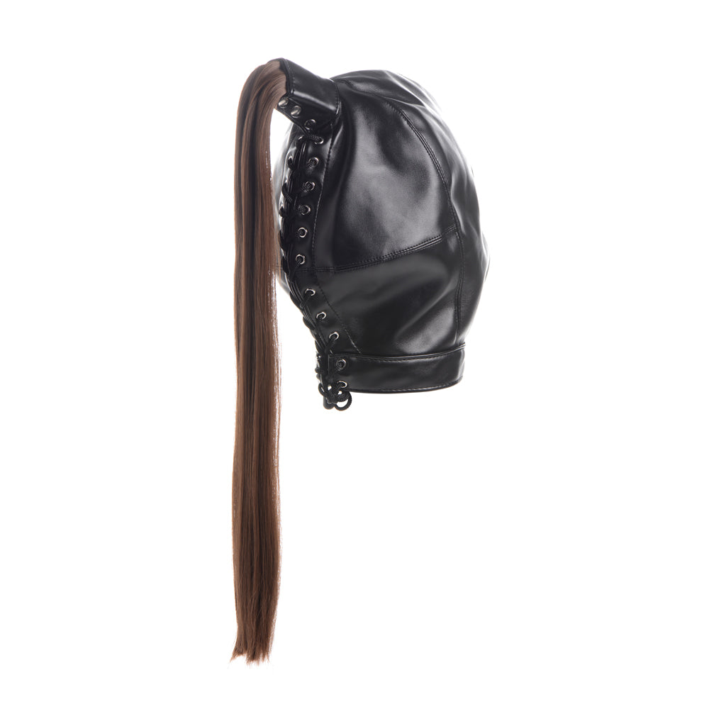 Strict Ponytail Bondage Hood