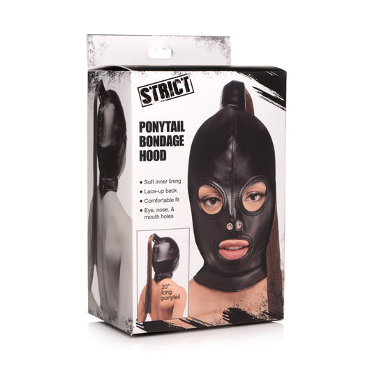 Strict Ponytail Bondage Hood