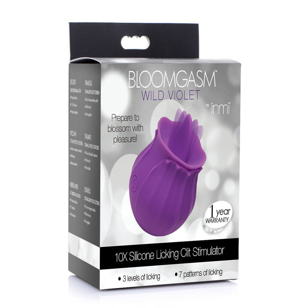 Bloomgasm Wild Violet Licking Silicone Stimulator