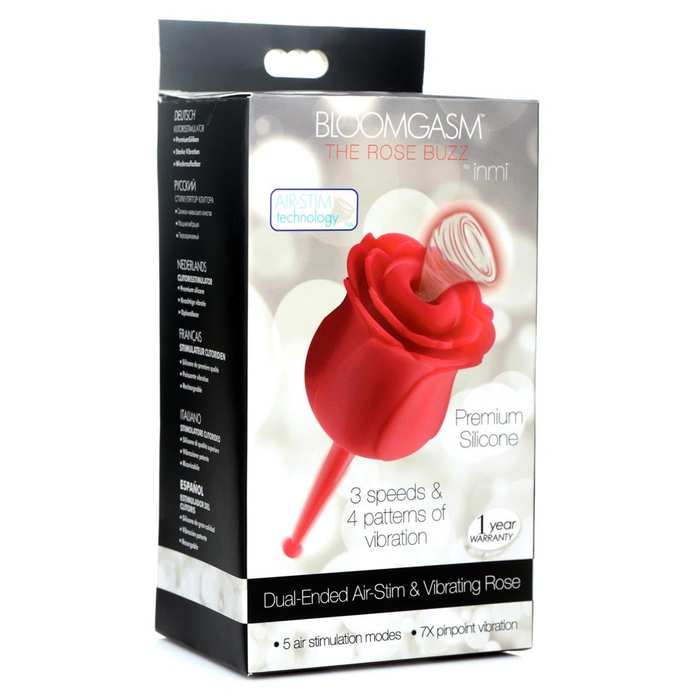 Bloomgasm Rose Buzz 7X Silicone Clit Stimulator And Vibrator