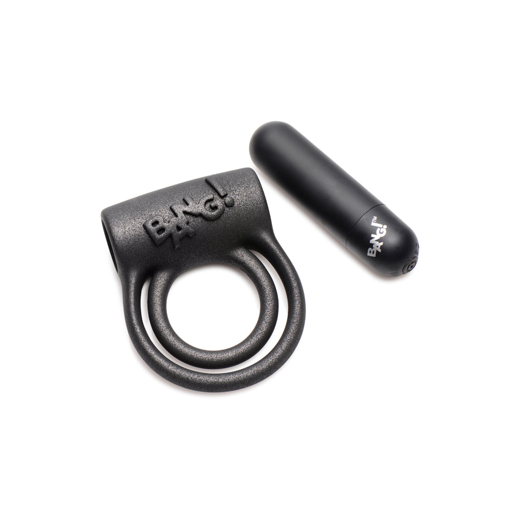 Bang! 25X Vibrating Silicone Cock Ring With Remote Control