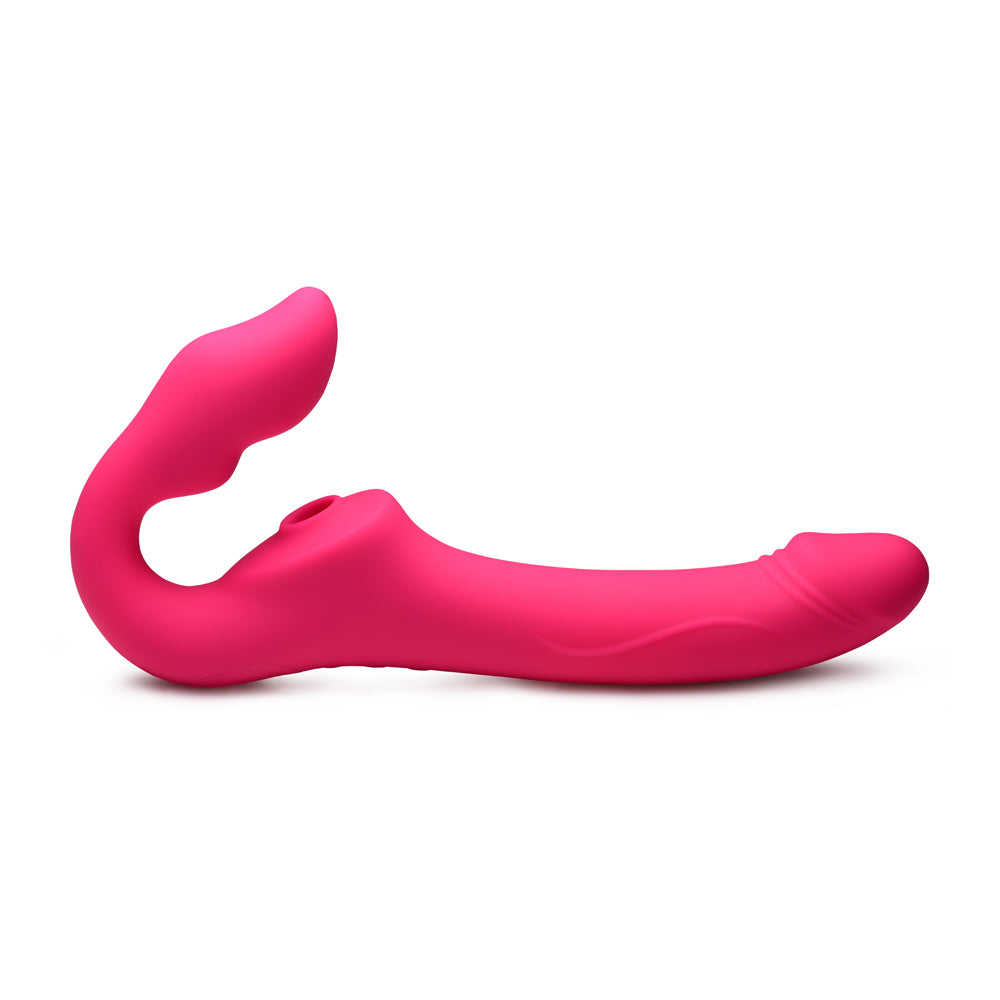 Strap U Mighty Licker Licking & Vibrating Strapless Strap-On W/ Remote