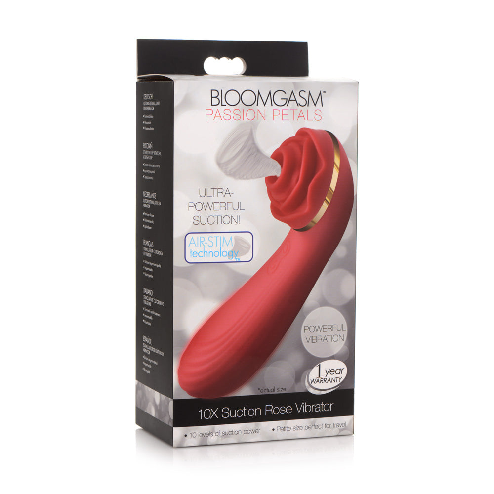 Bloomgasm Passion Petals 10X Silicone Suction Rose Vibrator