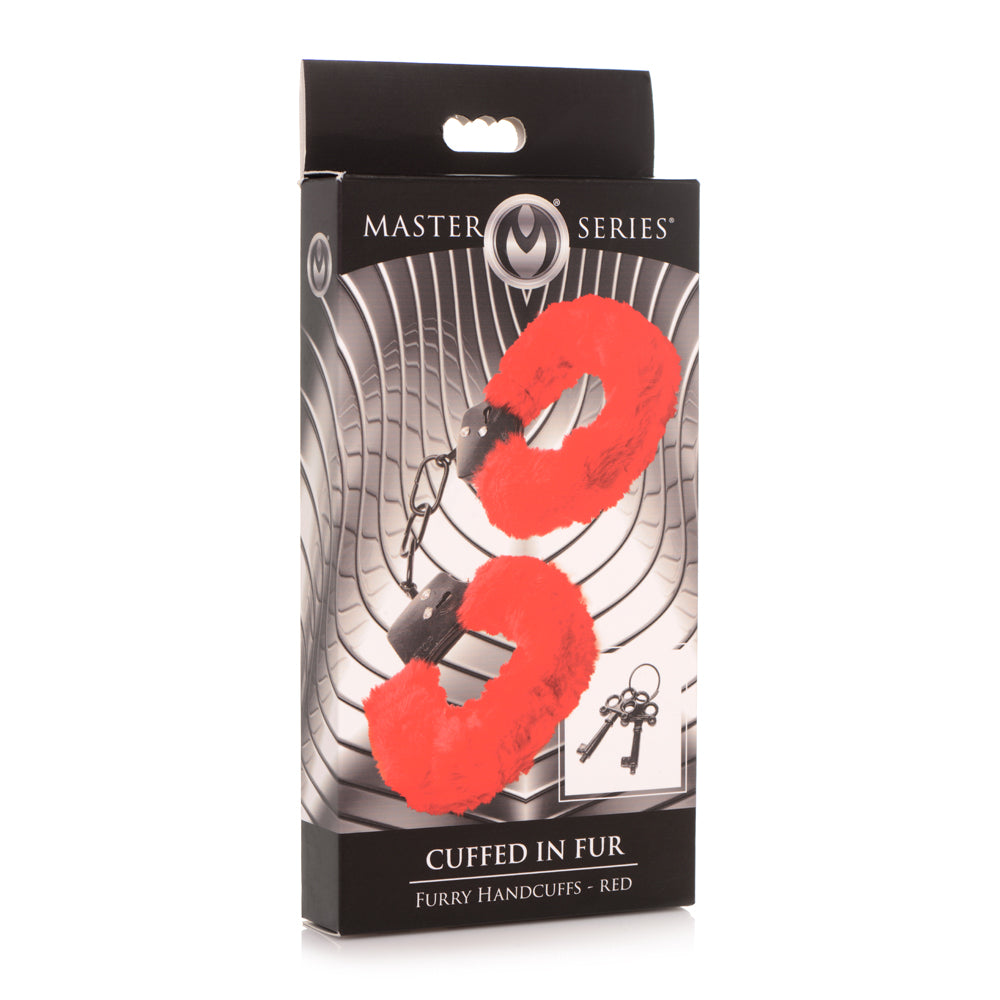 Master Series Cuffed In Fur Furry Handcuffs
