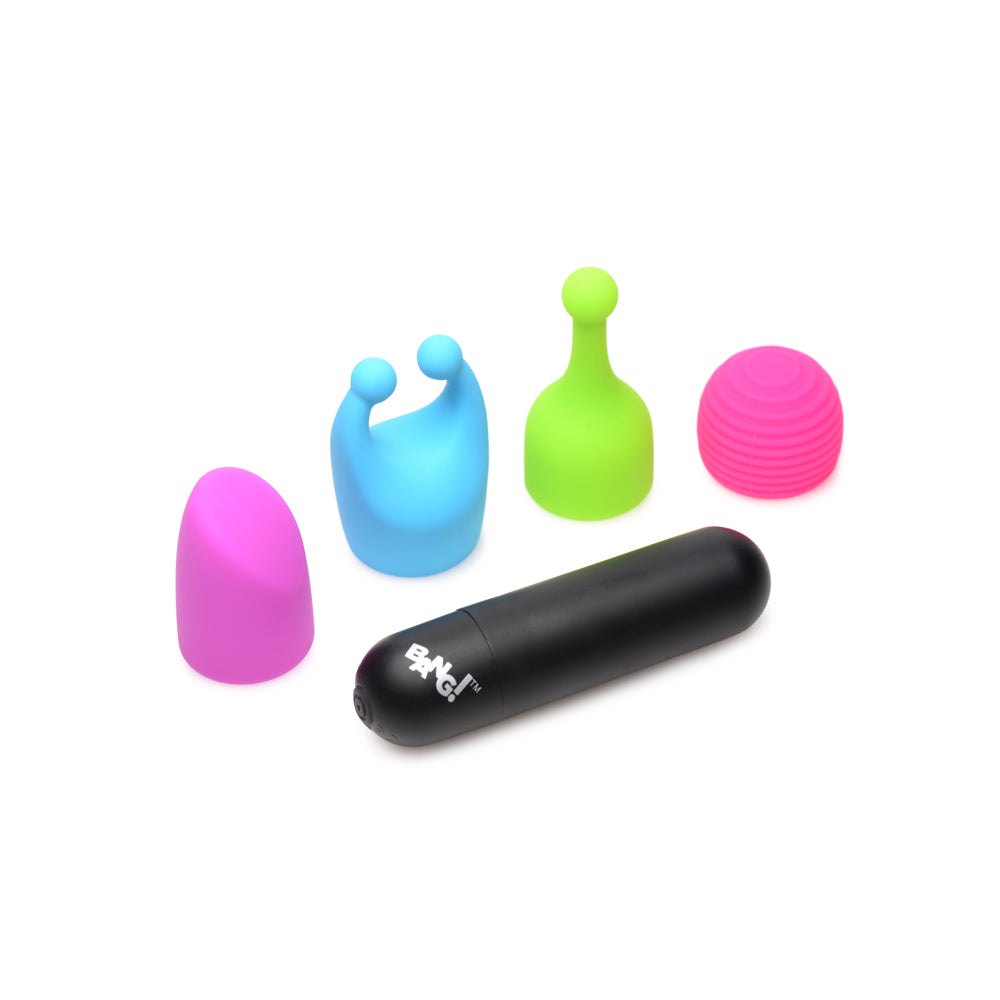 Bang! Rechargeable Bullet W/ 4 Attachments