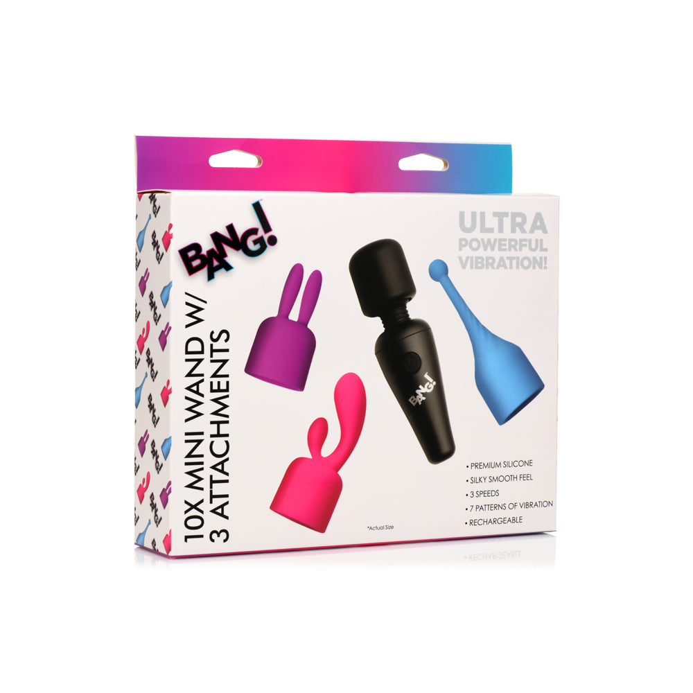 Bang! 10X Mini Wand W/ 3 Attachments