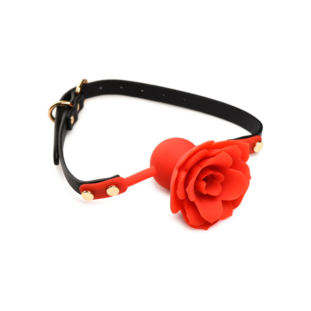 Master Series Blossom Gag Silicone Rose Gag