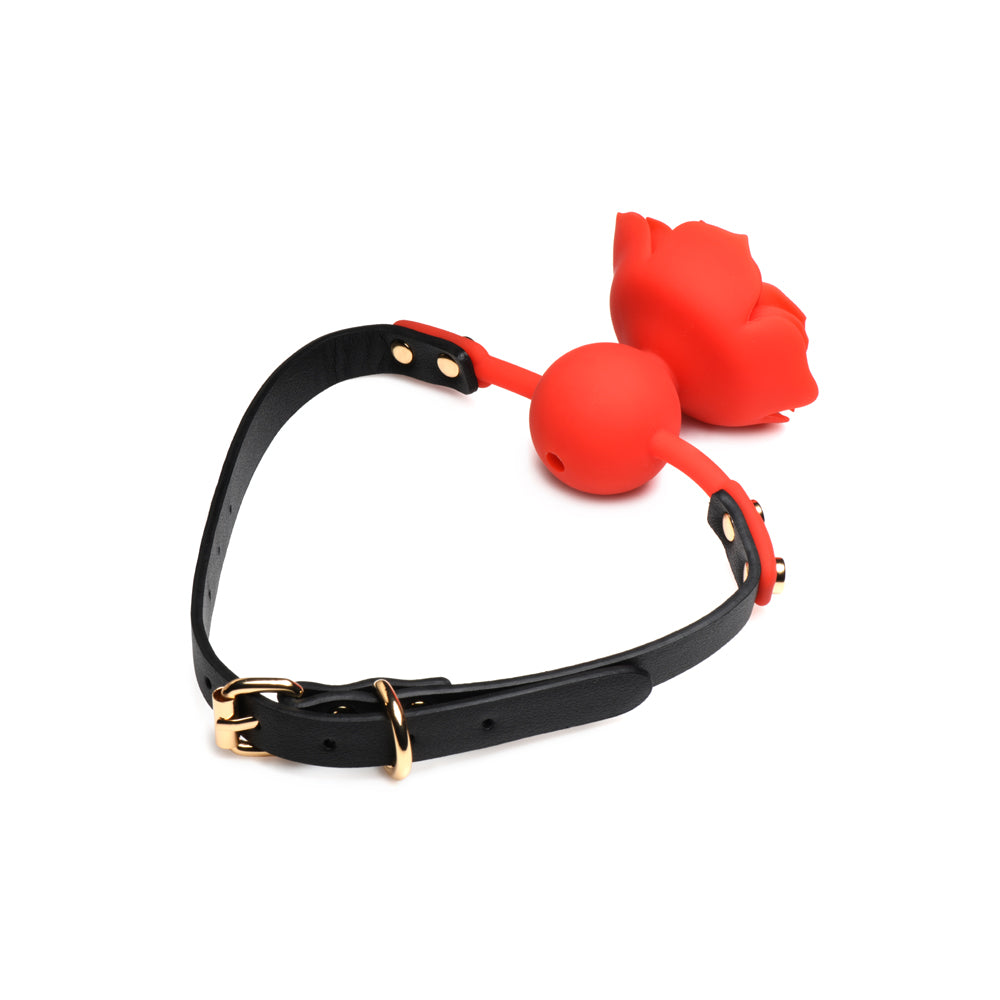 Master Series Blossom Gag Silicone Rose Gag