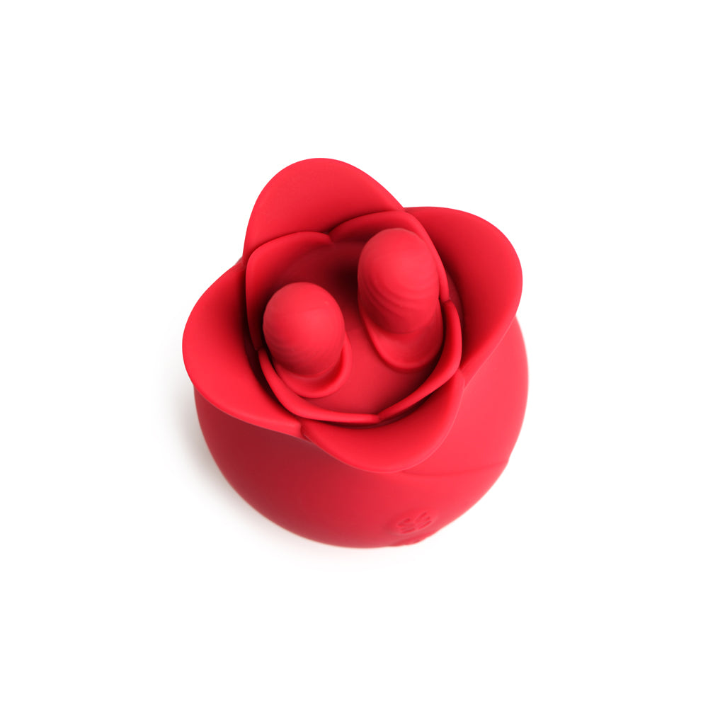 Bloomgasm Rose Fondle 10X Massaging Rose Silicone Clit Stimulators