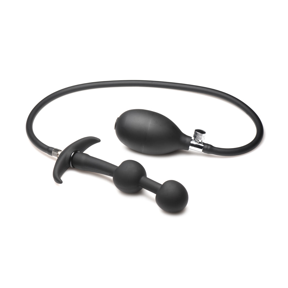 Master Series Ass Rattler Weighted Inflatable Silicone Anal Plug