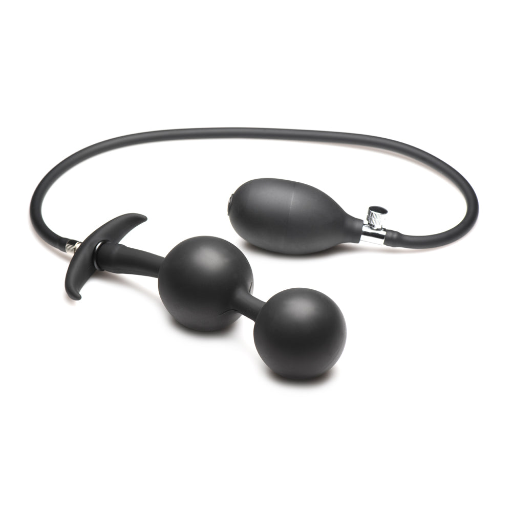 Master Series Ass Rattler Weighted Inflatable Silicone Anal Plug