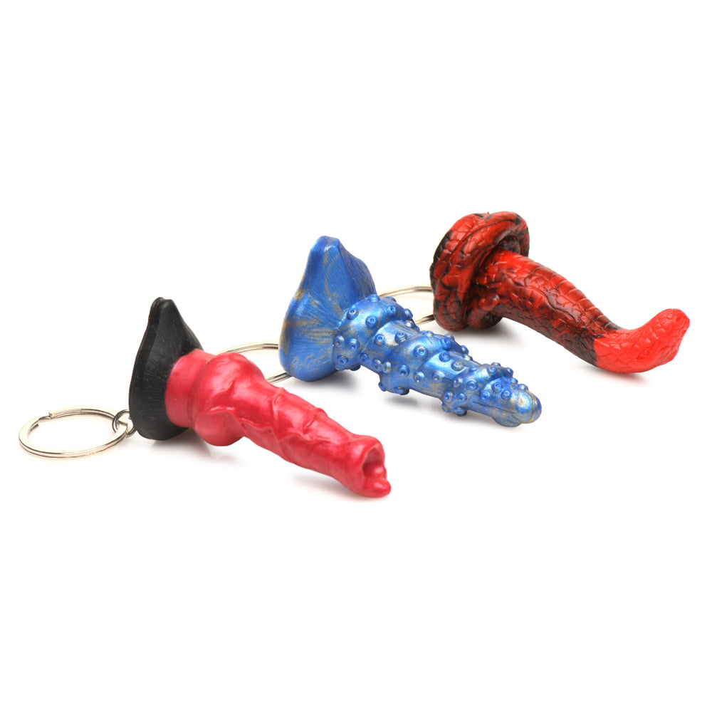 Creature Cocks Hell-Hound, Lord Kraken, & King Cobra Silicone Keychain Set