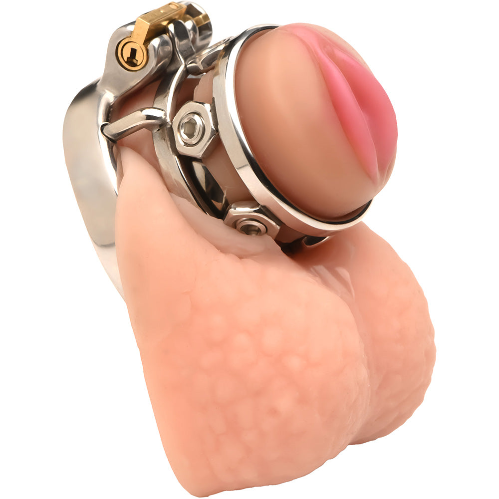Master Series Pussy Boy Metal Chastity Cage