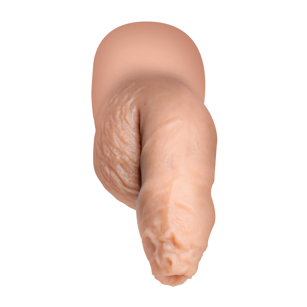 Strap U 5.1" Uncut Silicone Packer Dildo Light