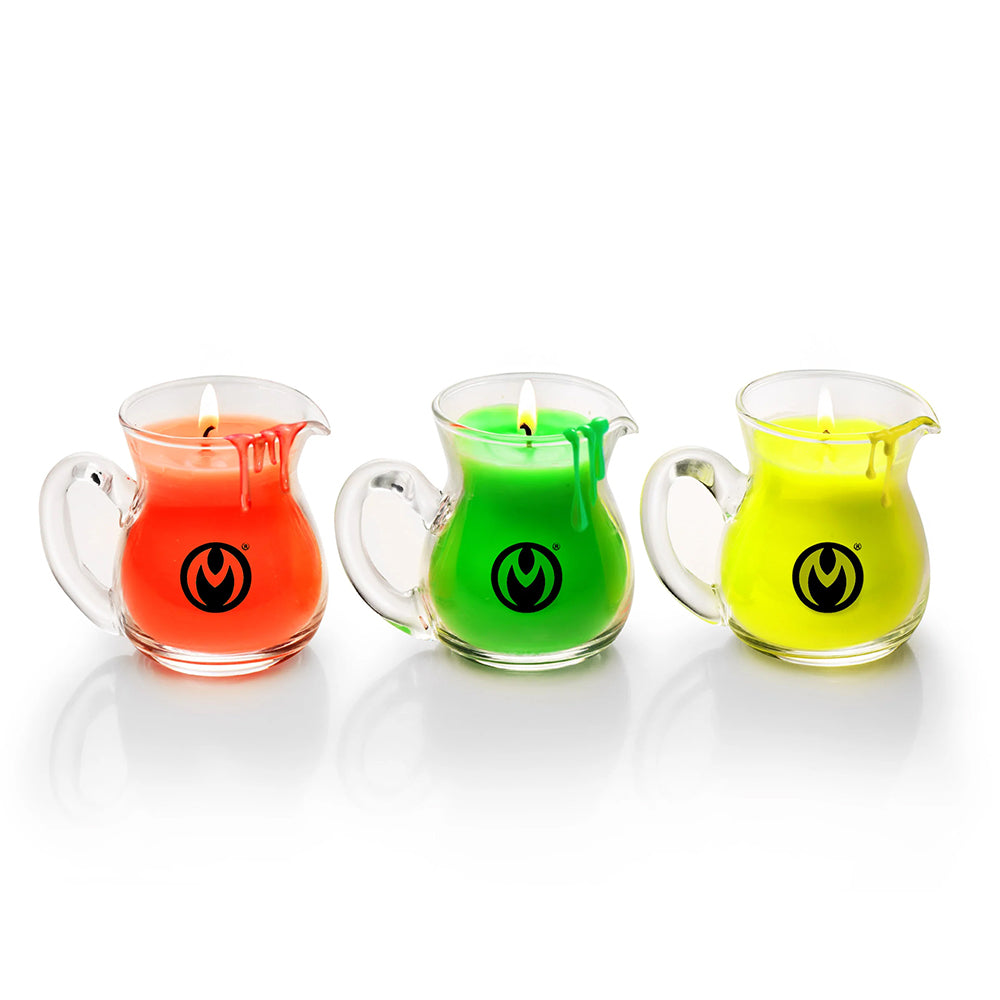 Master Series UV Blacklight Reactive Drip Candle Set Of 3