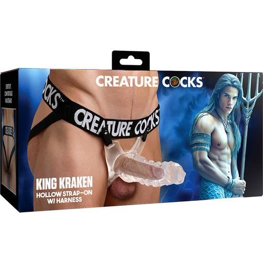 Creature Cocks King Kraken Hollow Strap-On With Harness