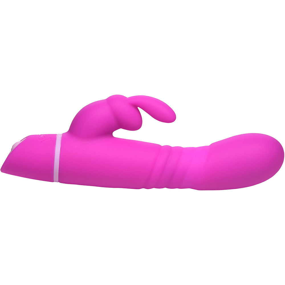 Bang! Thrusting Silicone Rabbit Vibrator Purple