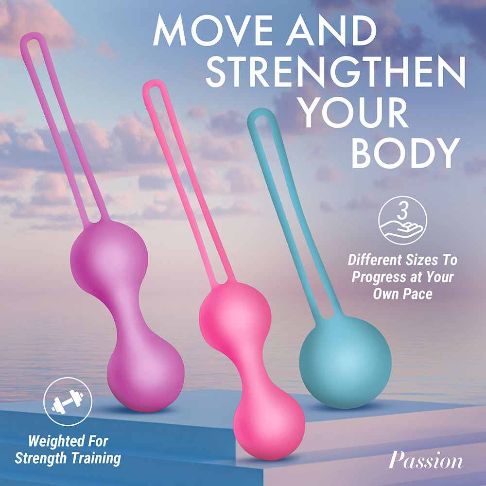 Passion Silicone Weighted Kegel Ball Set