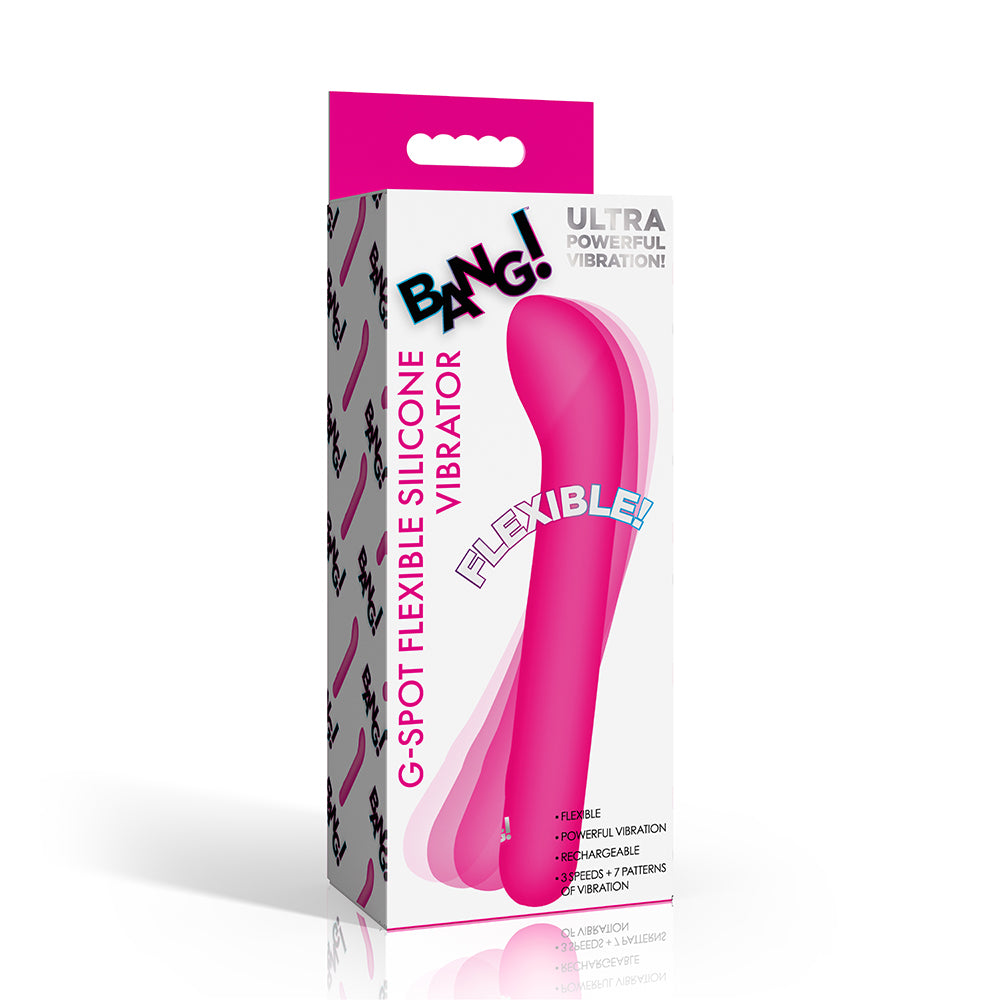 Bang! G-Spot Flexible Silicone Vibrator Pink